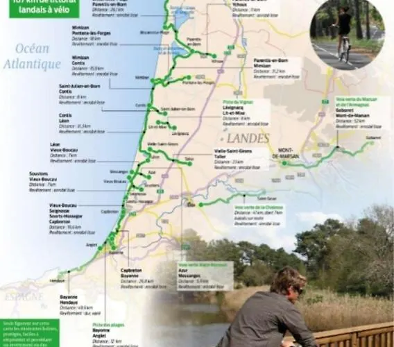 Entrelac&ocean1 - D'hotes Chez L'habitant, Entree Et Terrasse Privee- Cyclotouristes Bienvenue * オレイアン